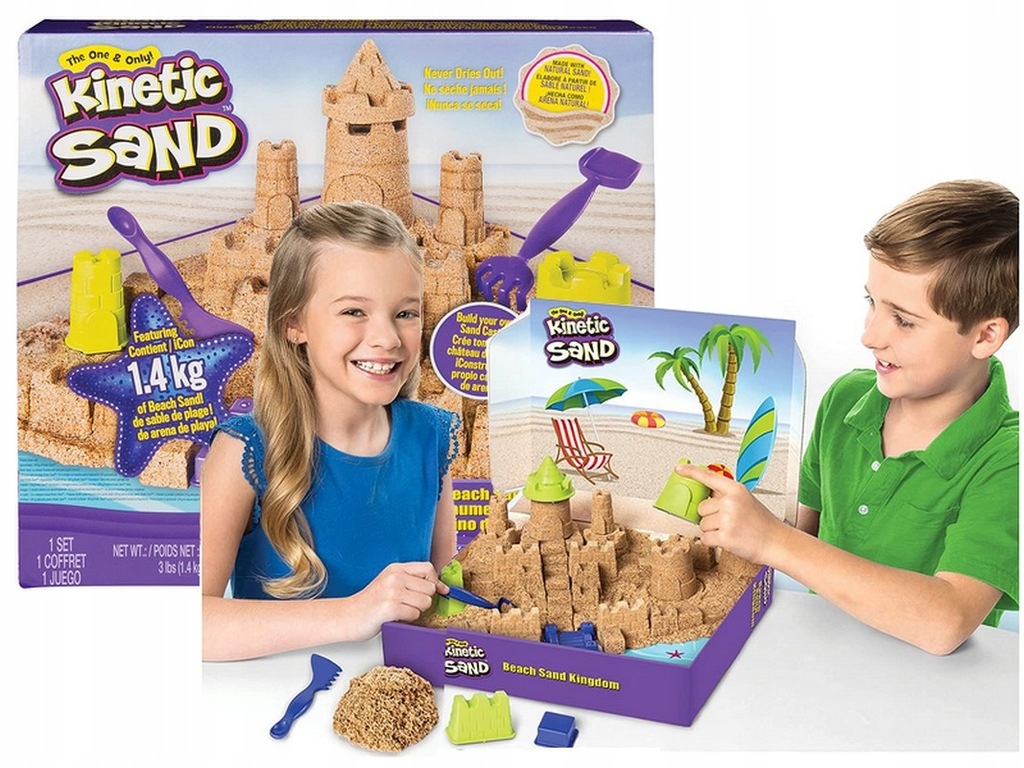 

Kinetic Sand Piasek Kinetyczny Zamek Na Plaży 1,4k