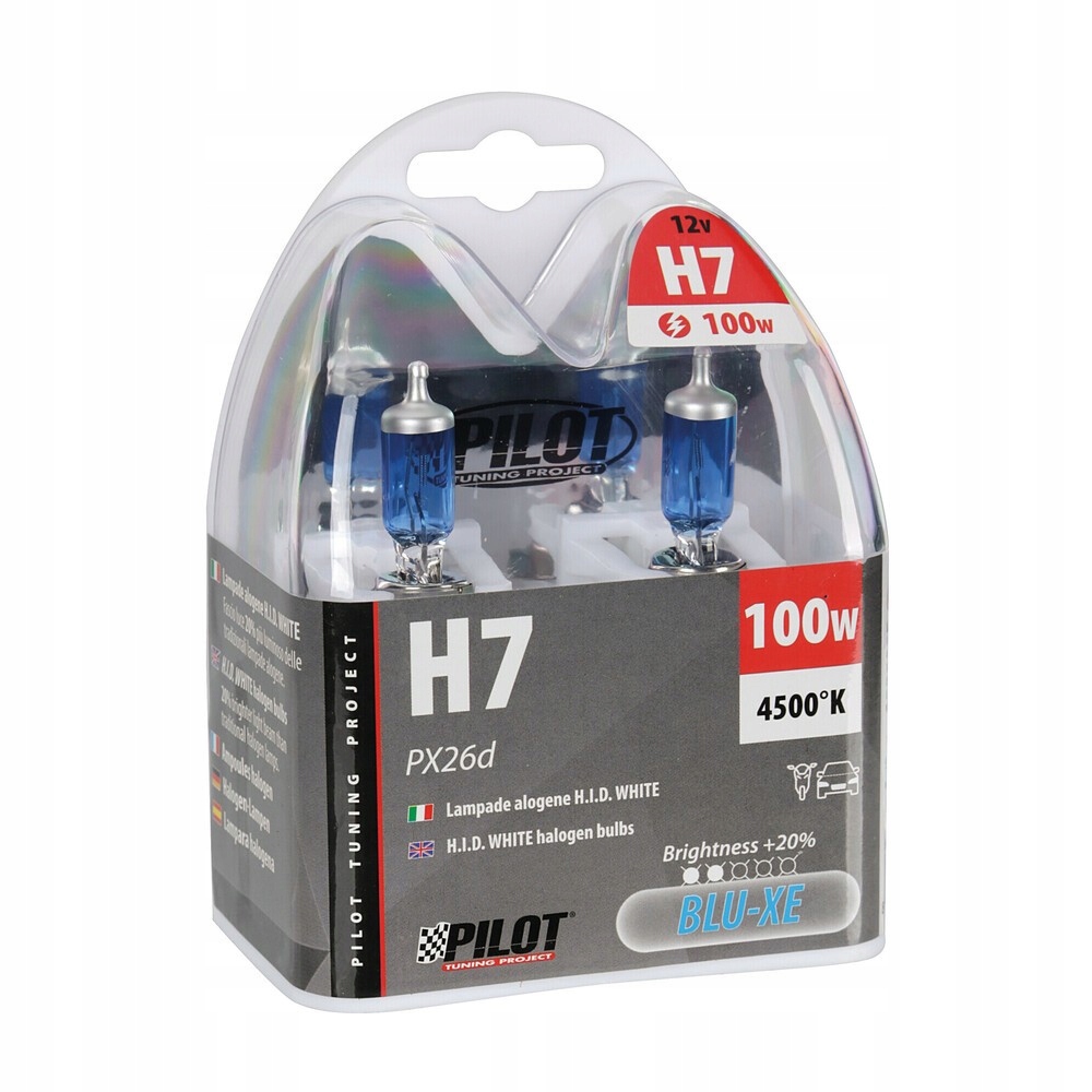 

Żarówki xenon H7 12V 100W PX26d 2szt Box 4500K