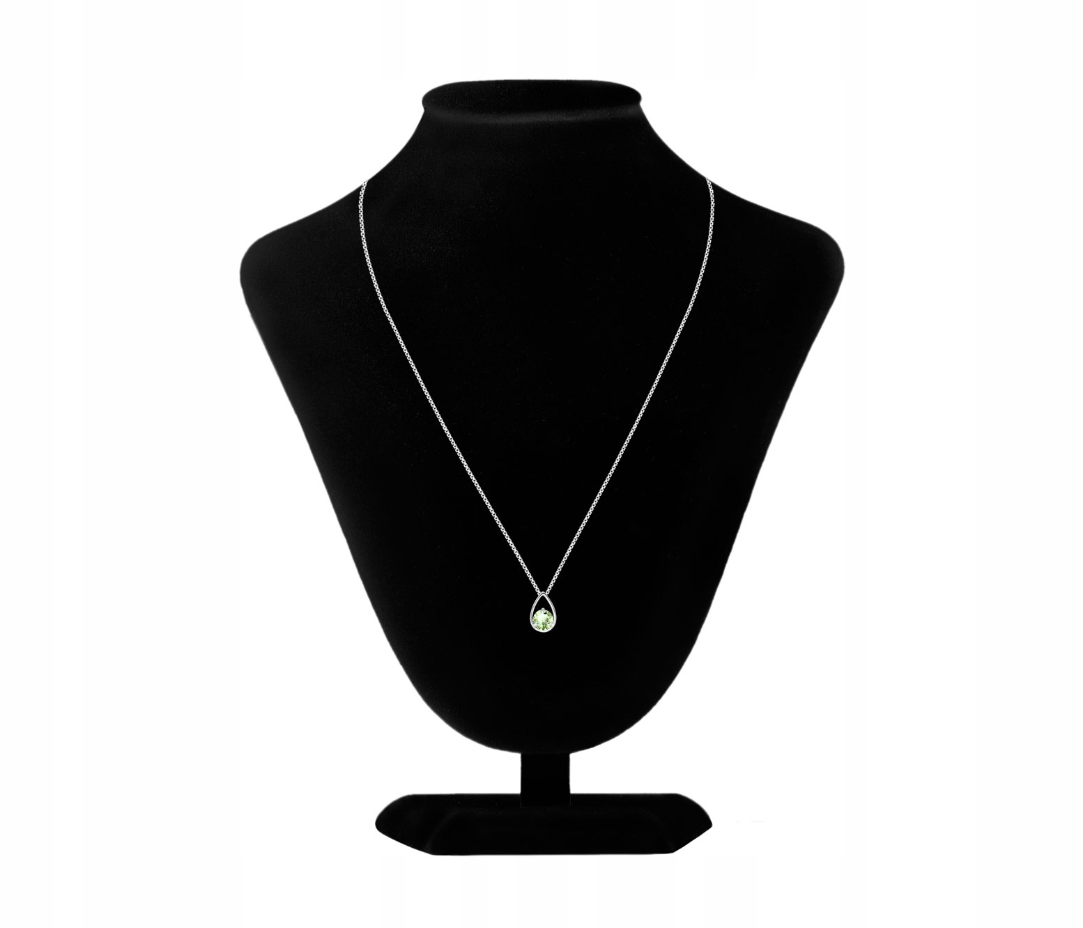 

Srebrny Naszyjnik 925 Łezka Oliwin + Gratisy