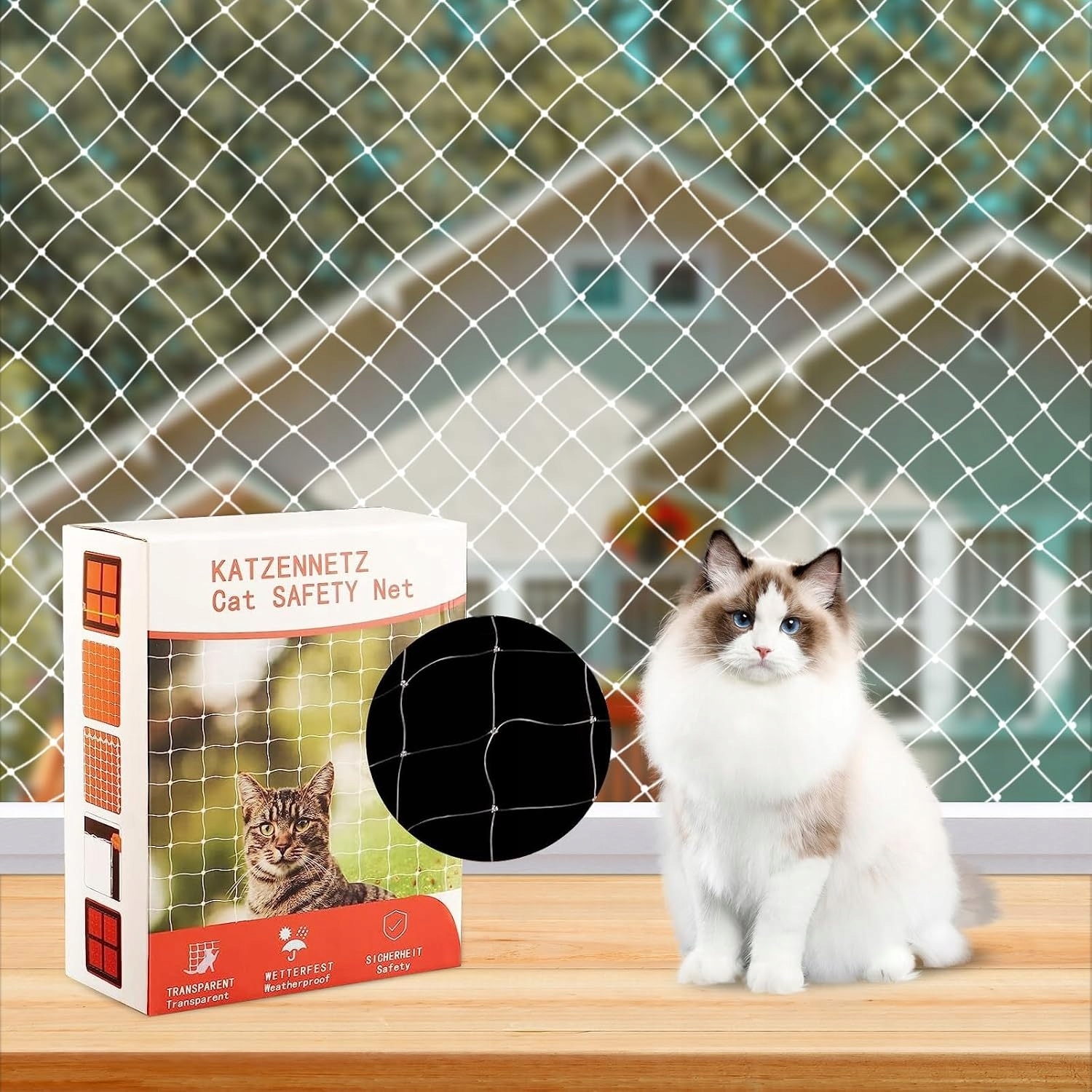 Levně Ochranná Síť Na Balkon Okna Pro Kočky Před Holuby A Ptáky Trixie 3x8 m