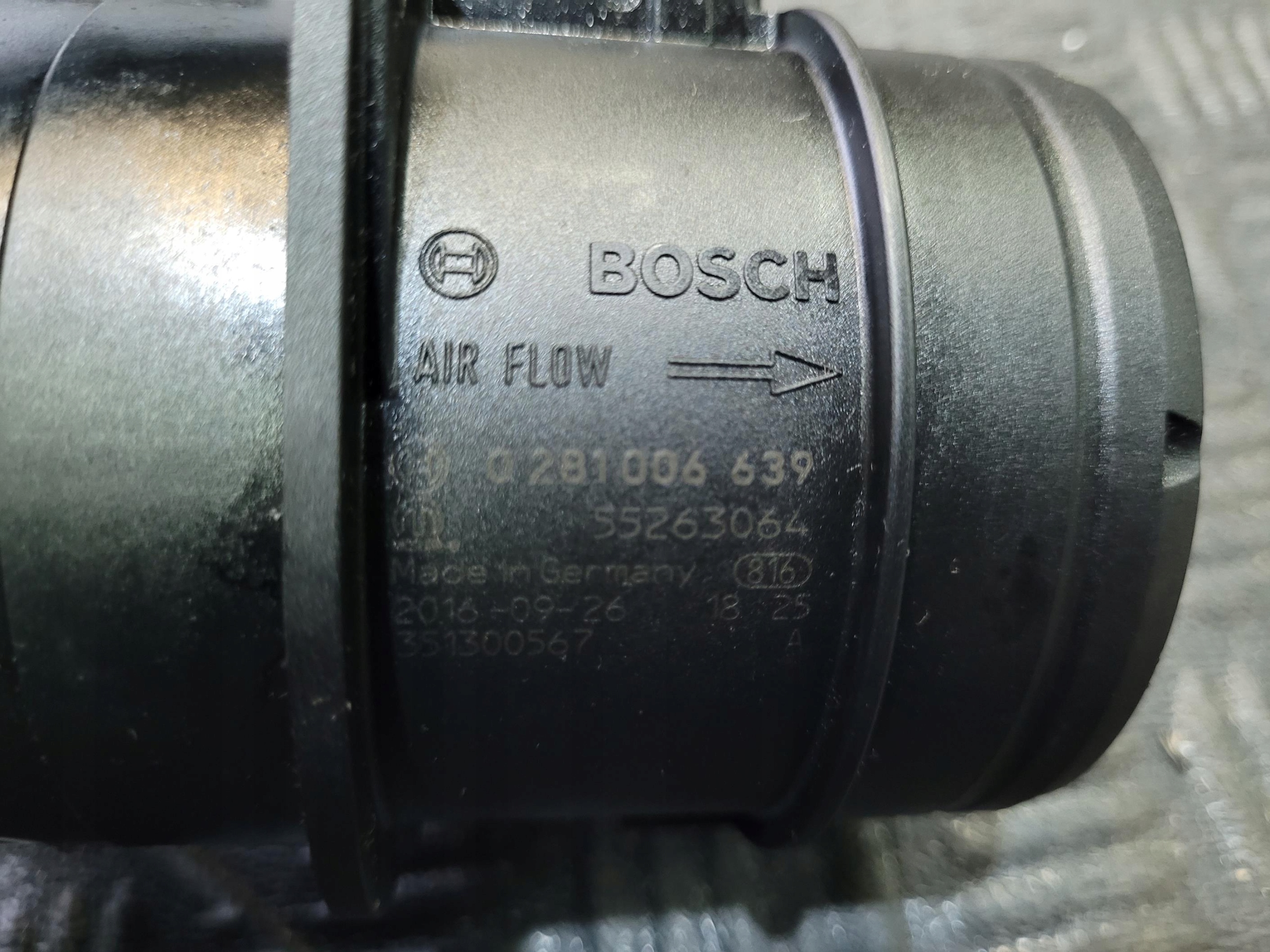 flow meter air 55263064 ALFA ROMEO GIULIA 2.2 D M-JET 150KM