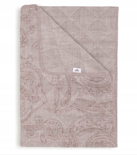 Zo Home Přehoz na postel Paisley di Lino nude mušle 180 x 260 cm