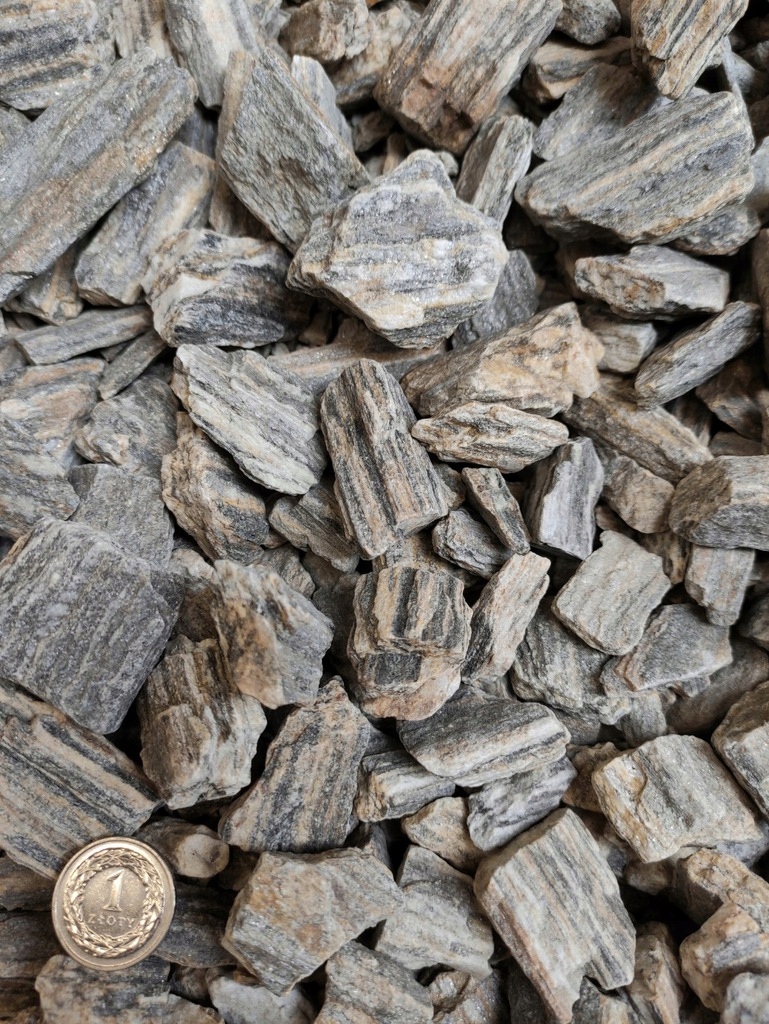 Přírodní skvrnitá kůra, zlatý kámen, šedá barva, 1-3 cm, 24 kg