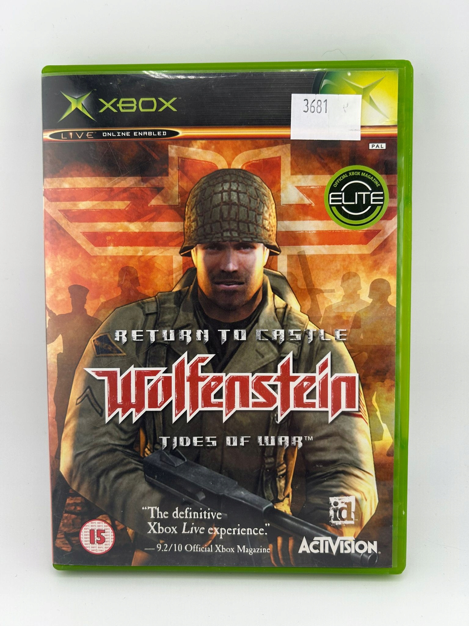 Return To Castle Wolfenstein Xbox pudełkowa