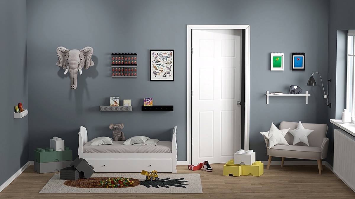 LEGO POJEMNIK DUŻA GŁOWA L CHŁOPIEC BOY 27 CM POJEMNOŚĆ 8,5L Marka LEGO