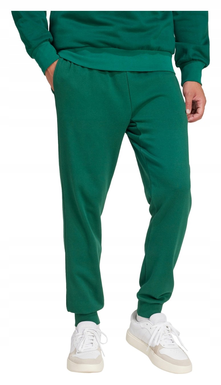 Kalhoty Adidas Essentials Feel Cozy French Terry zelené JE3858 vel. M