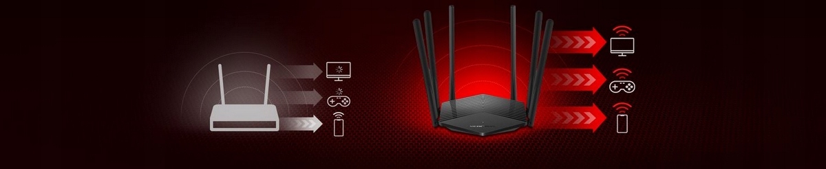 Router MERCUSYS MR50G AC1900 LAN Gigabit Wbudowany modem brak modemu