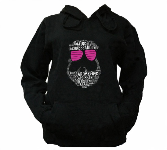 

S Bluza Kaptur Męska Broda Beard Brodacz Wzory