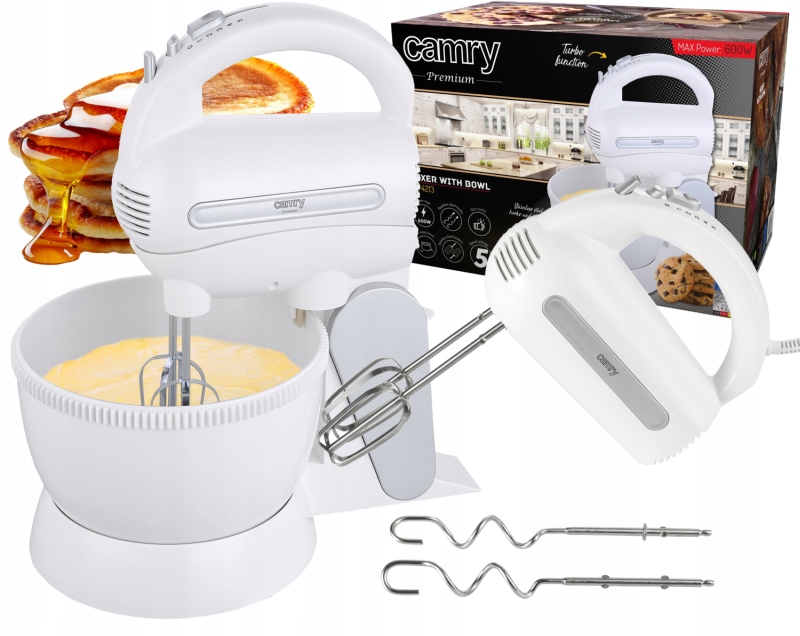 Ruční mixér s otočnou mísou 3 l Kuchyňský robot Stlačuje míchání 600 W