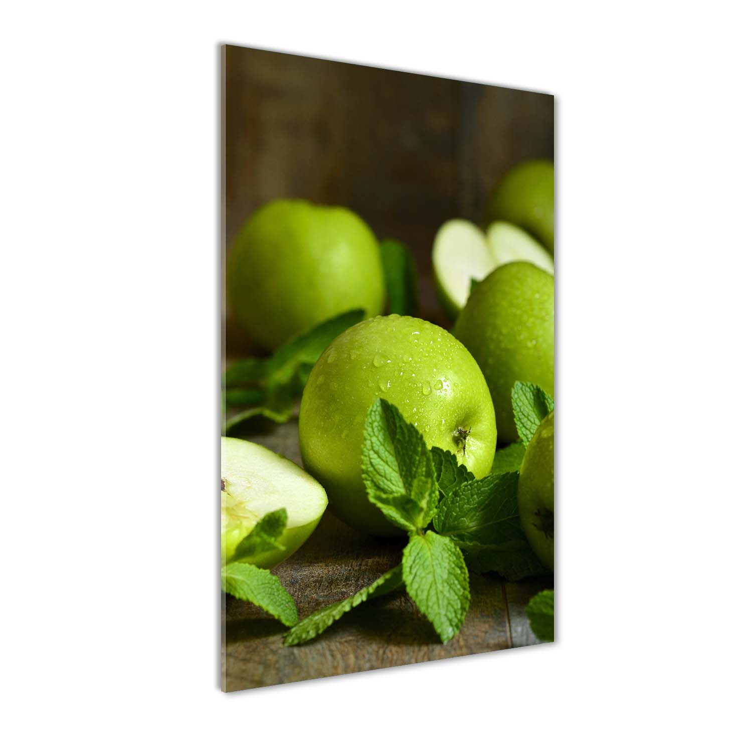 

Foto obraz akryl do salonu Zielone jabłka 60x120cm