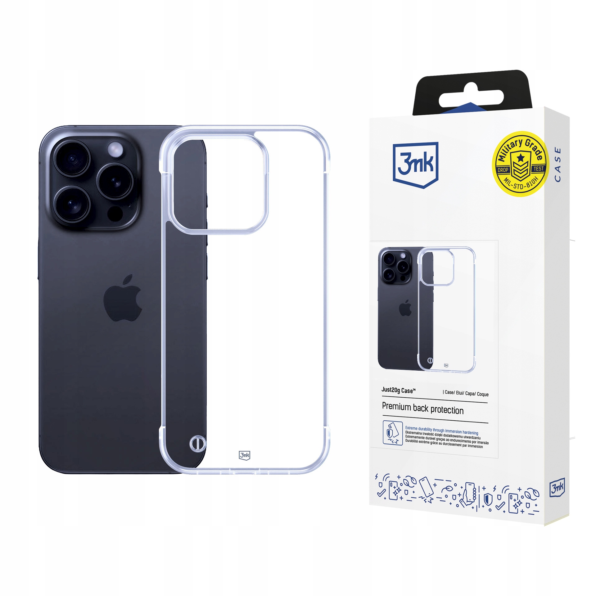 Etui 3mk Just20g Clear Case na Apple iPhone 13 Pro przezroczyste 3mk