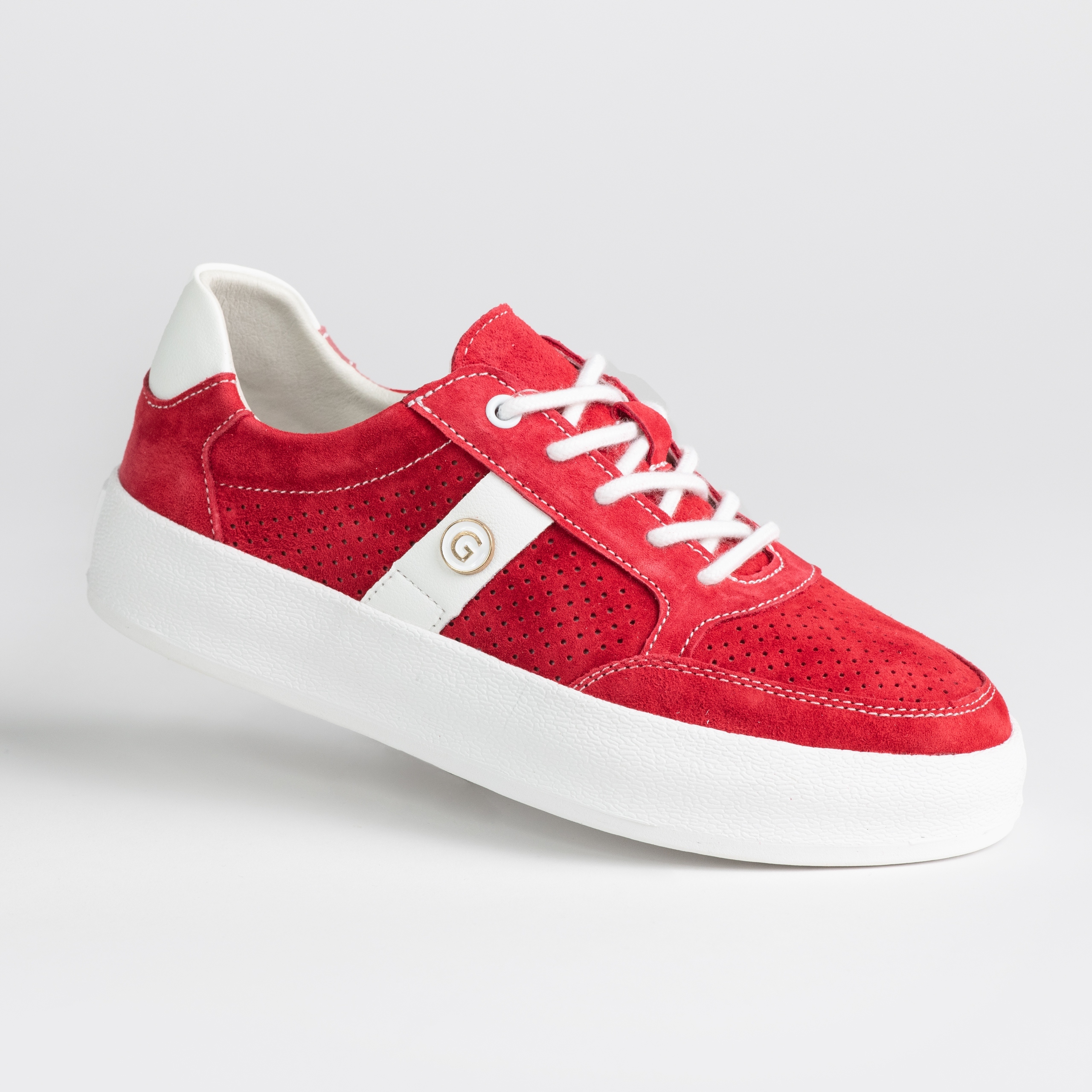 Sportovní dámská obuv z přírodní kůže Goodin GD-XF-166 Červená 38