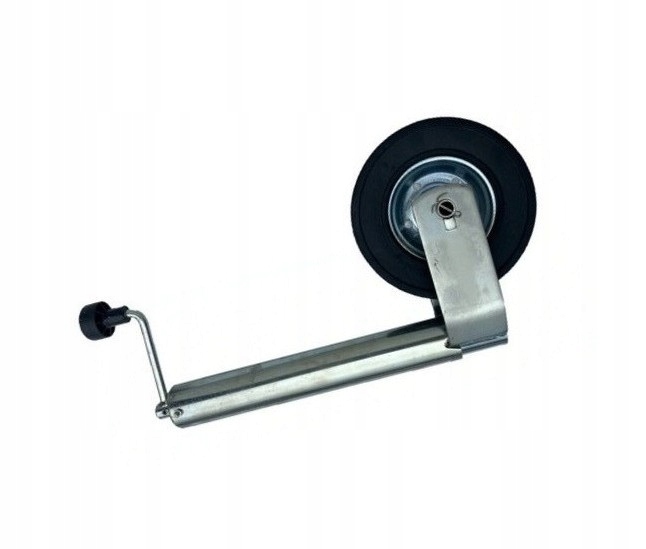 Kolečko fi60 Velké gumové 250kg Kovové Podpěrné Široké pro přívěs odtahovky