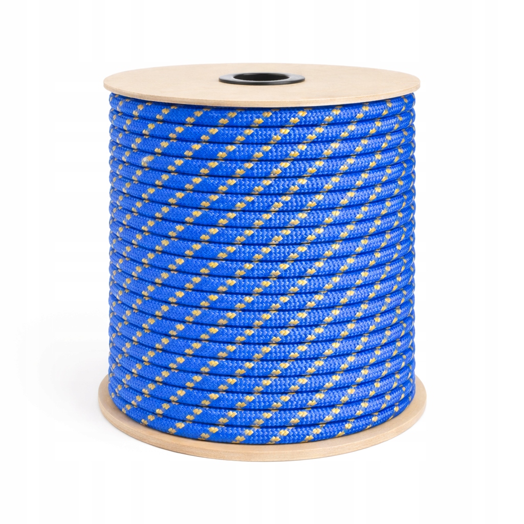 Polypropylenové lano Pp 10 mm × 100 m pletené, 16-tkané, Uv plovoucí