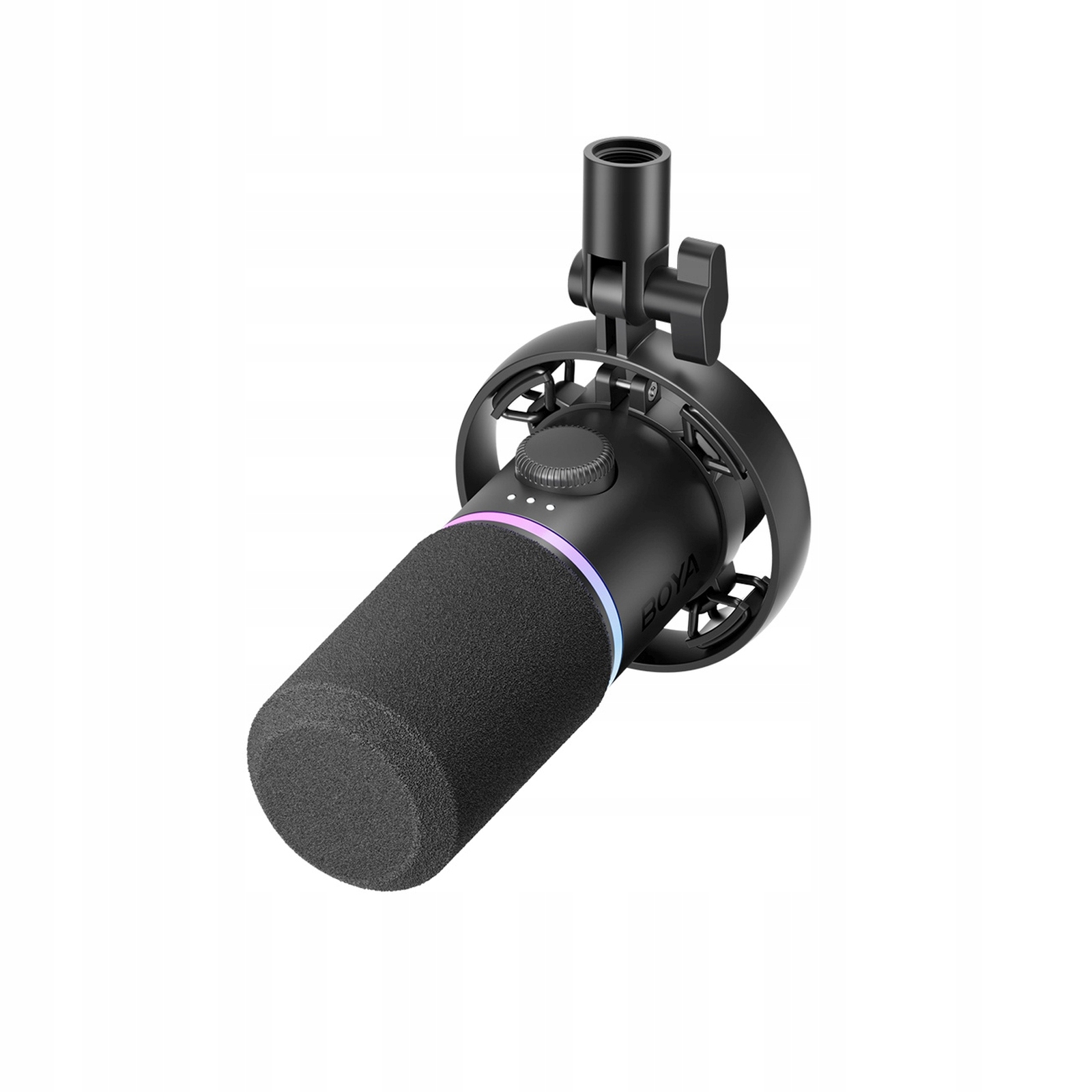 Dynamický kabelový herní mikrofon Usb Xlr Rgb černý