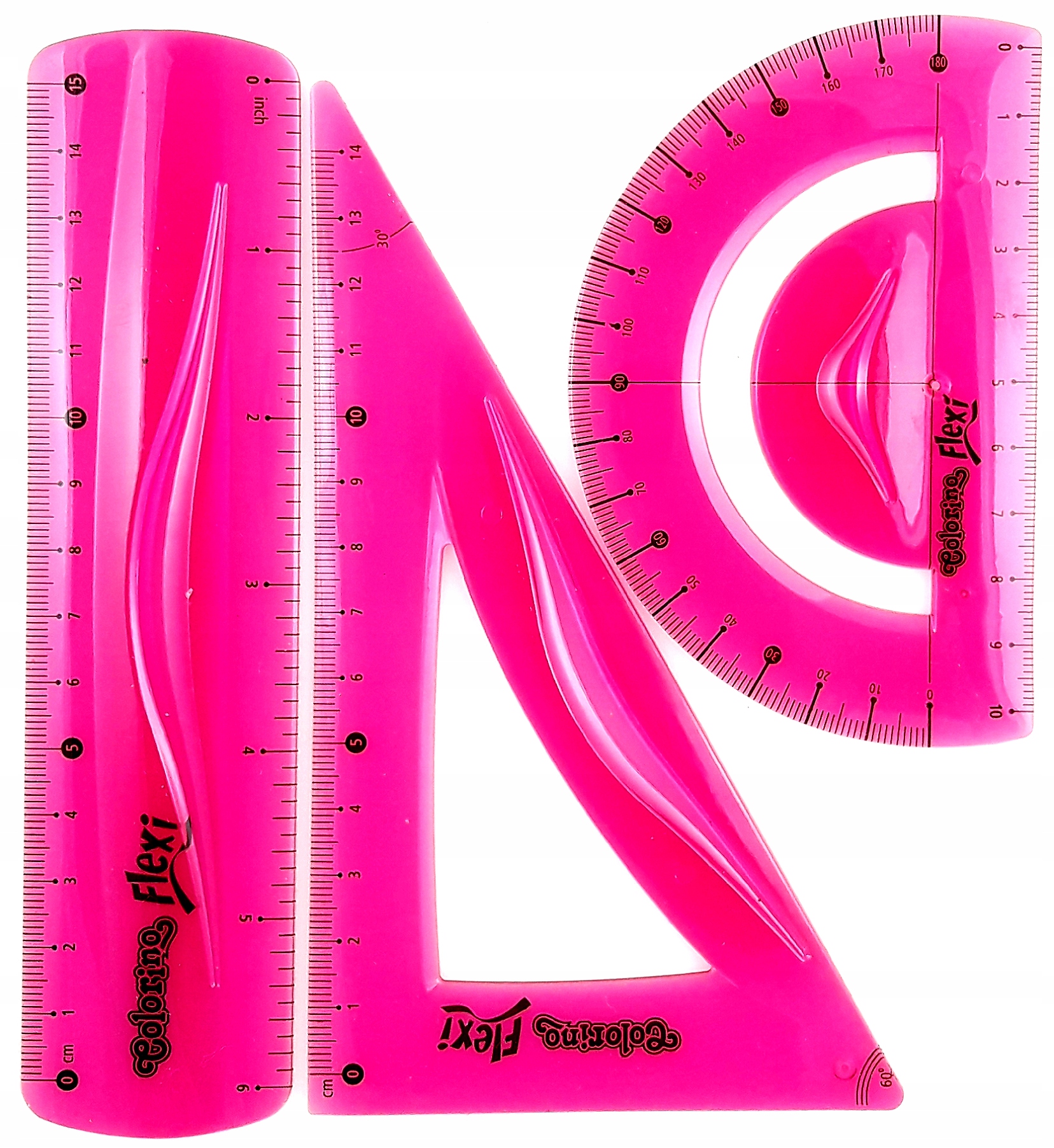 ZESTAW GEOMETRYCZNY 3 ELEMENTOWY COLORINO-1930