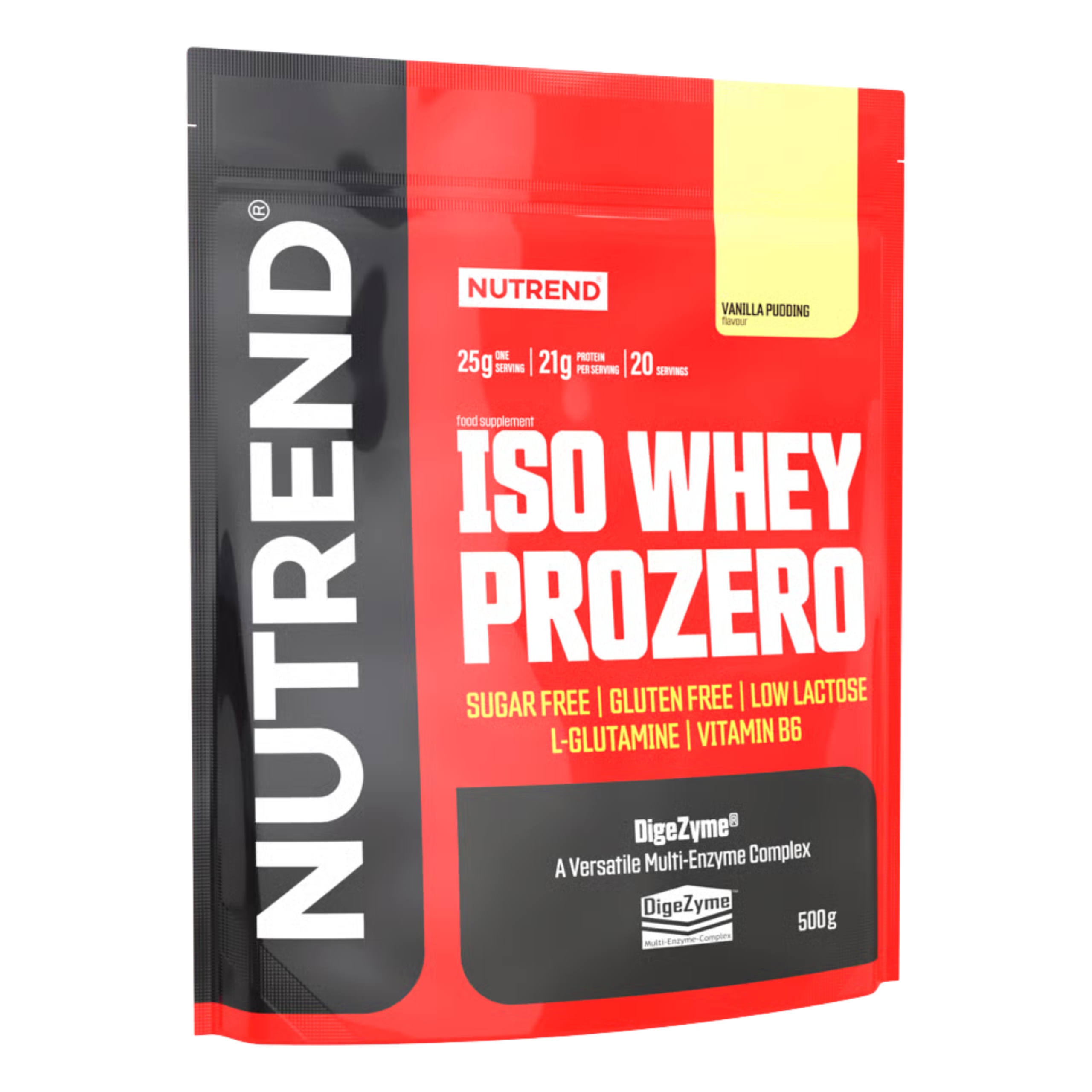 Proteinový Izolát Nutrend Iso Whey ProZero 500 g Vanilka Wpi bez cukru