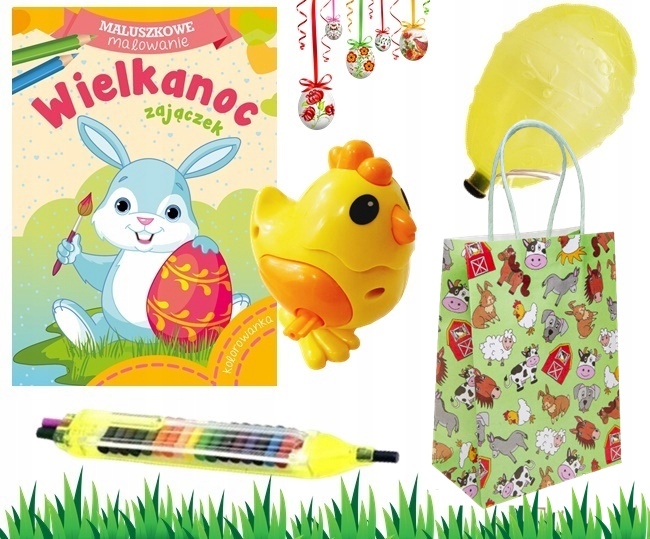 GOTOWA PACZKA WIELKANOCNA PREZENT DLA DZIECKA OD ZAJĄCZKA NA WIELKANOC J17