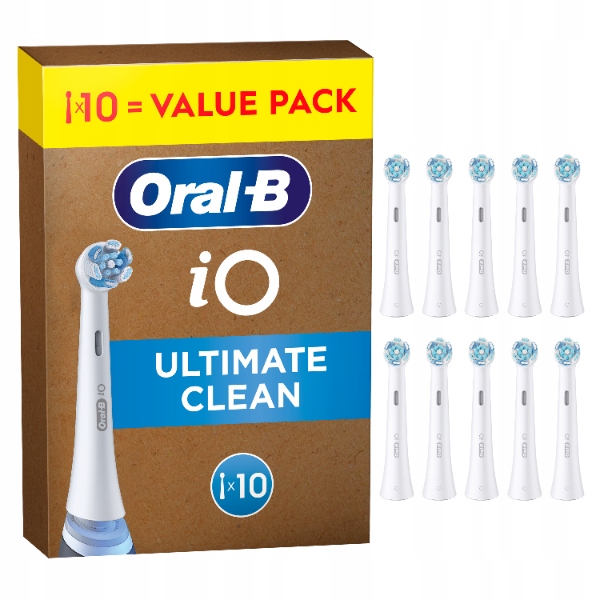 Oryginalne wymienne okrągłe końcówki Oral-B iO Ultimate Clean White 10sztuk