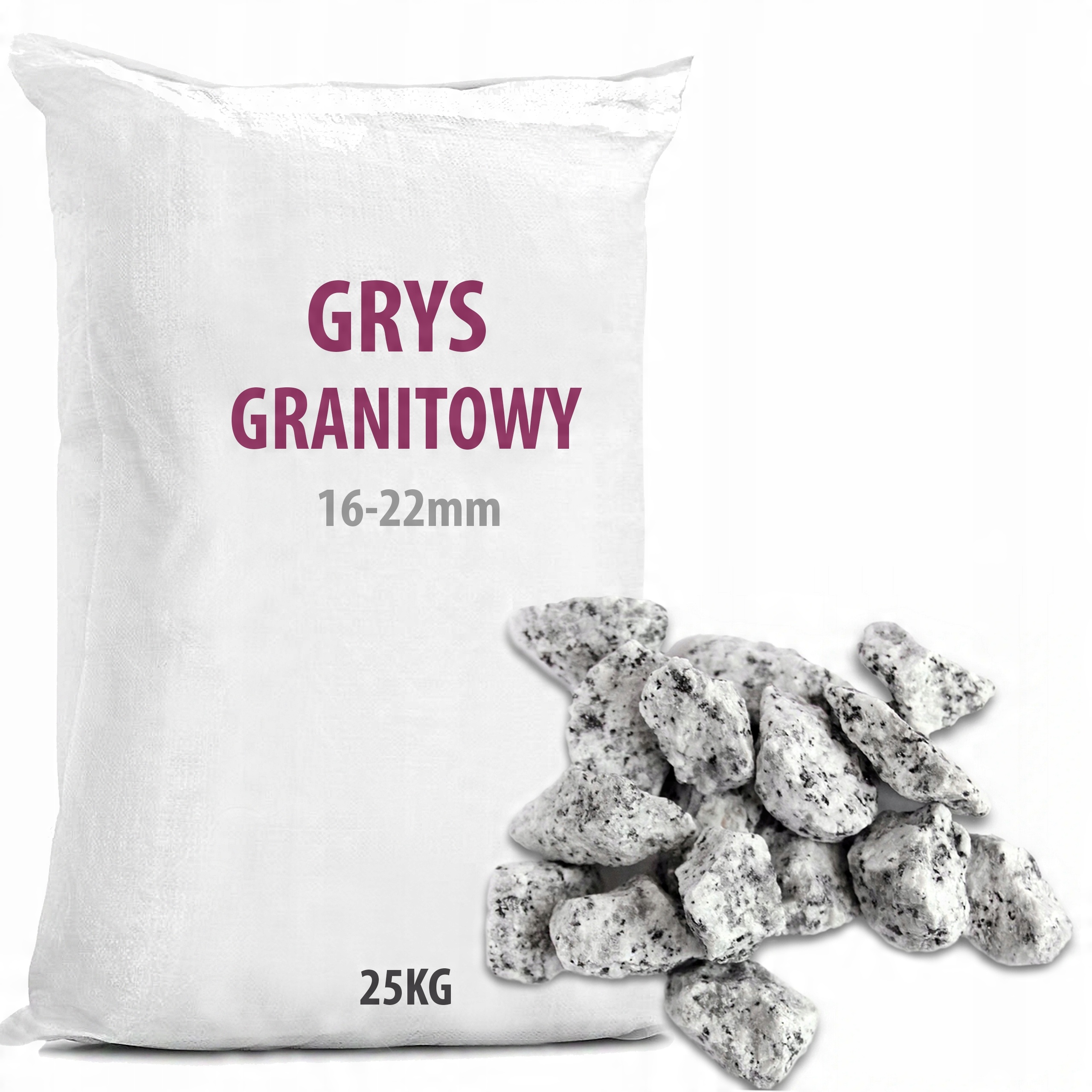 

Grys Granitowy Dalmatyńczyk Kamienie Ozdobne 25KG