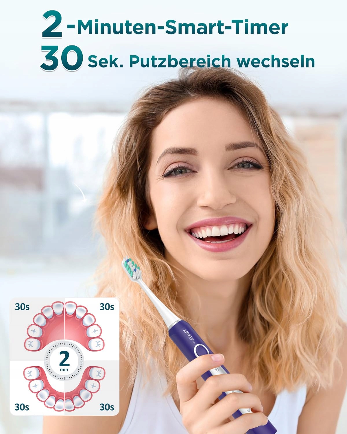 YTEATH PRO Elektryczna szczoteczka do zębów Soniczna — miniatura 6