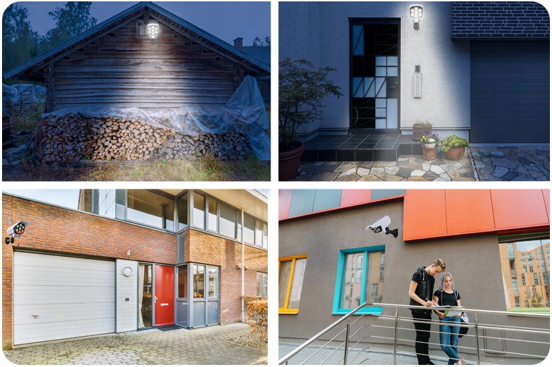 ATRAPA IMITACJA KAMERY Z DIODĄ CZUJNIKIEM RUCHU 2w1 MONITORING LAMPA LED Model DecCamFalse01