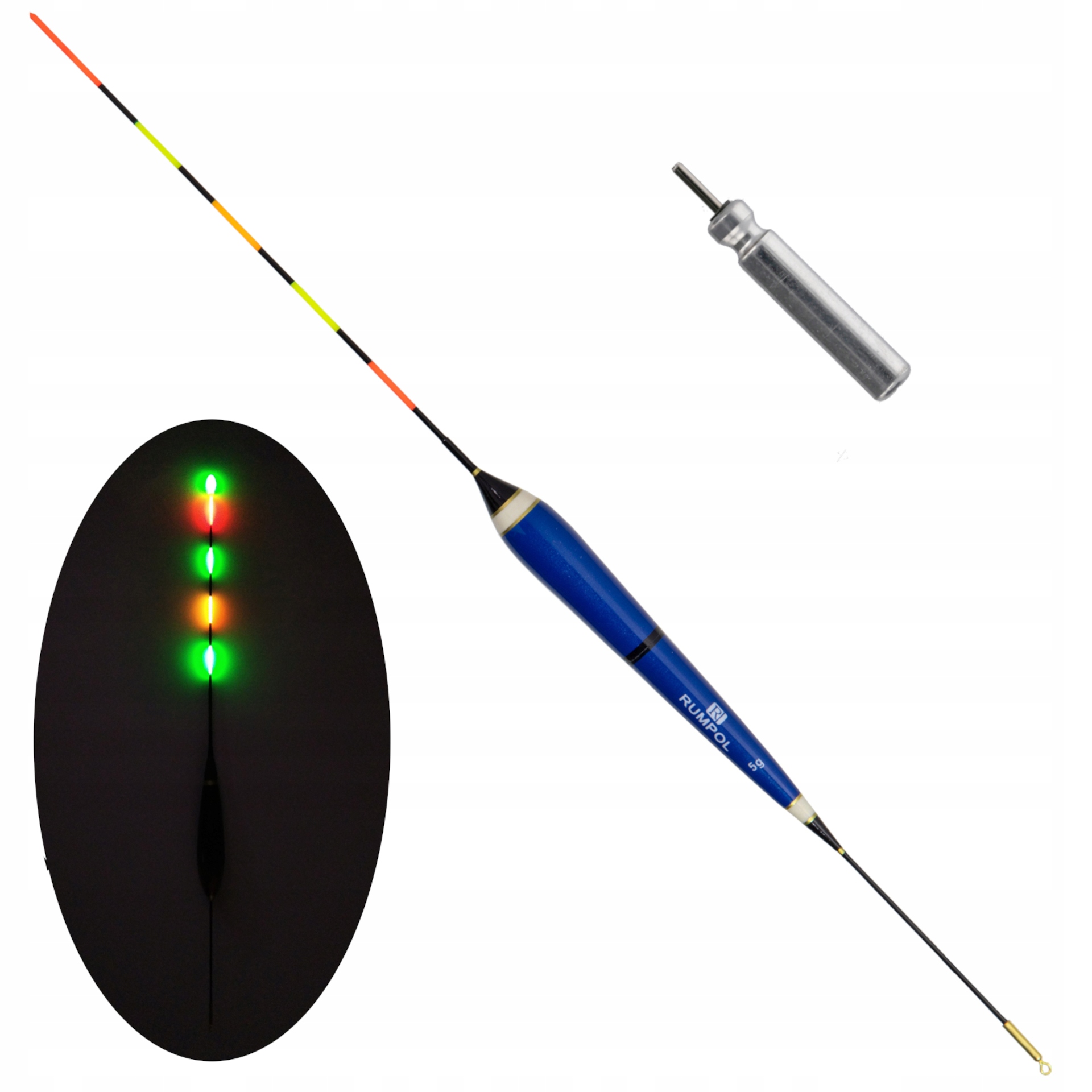 

Spławik Świecący Led Przelotowy 3g Bateria Waggler