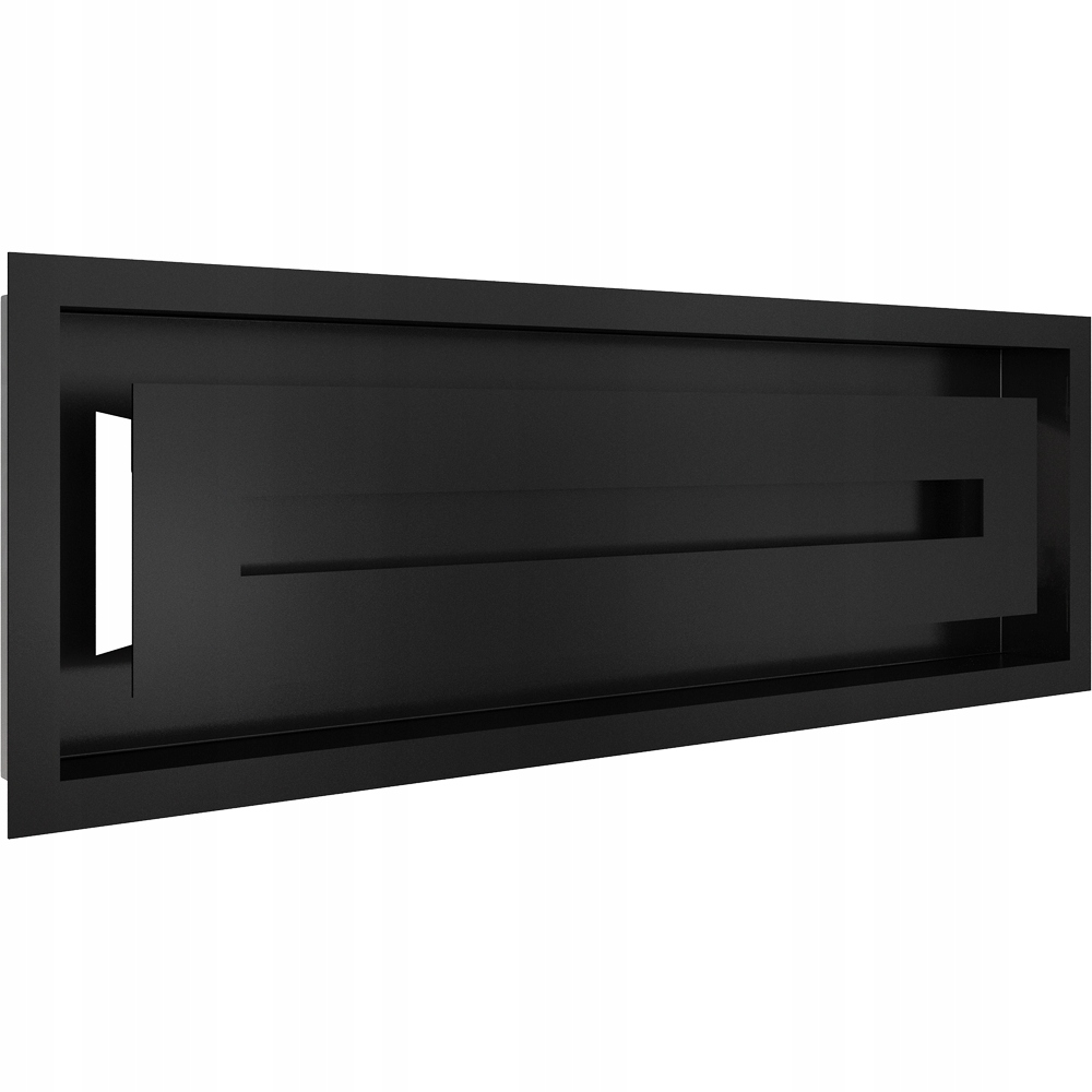 Větrací krbová mřížka 17x49 Wind černá – stylový design