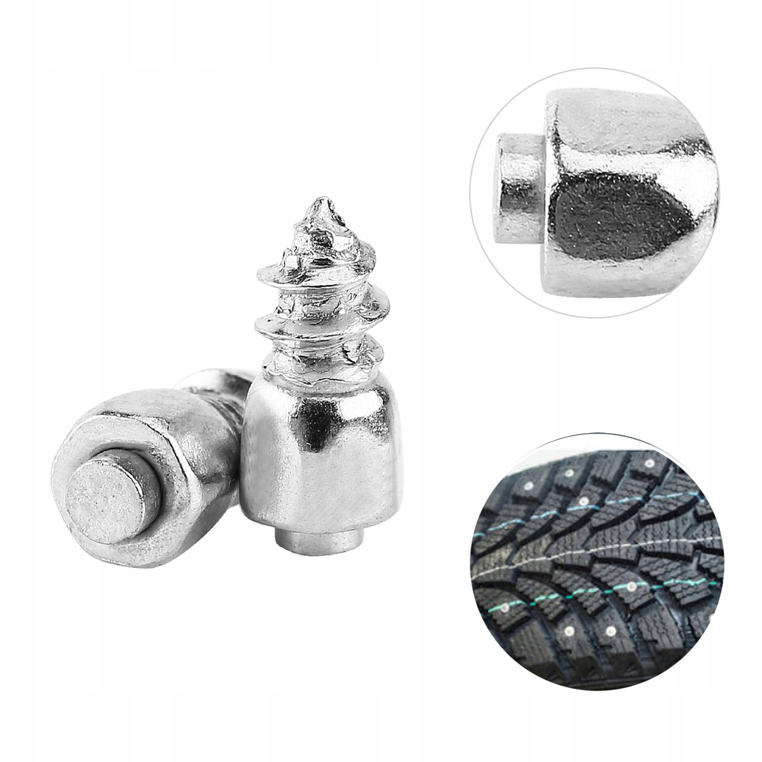 KOLCE DO OPON GWINT SREBRO 22MM 100 SZT.