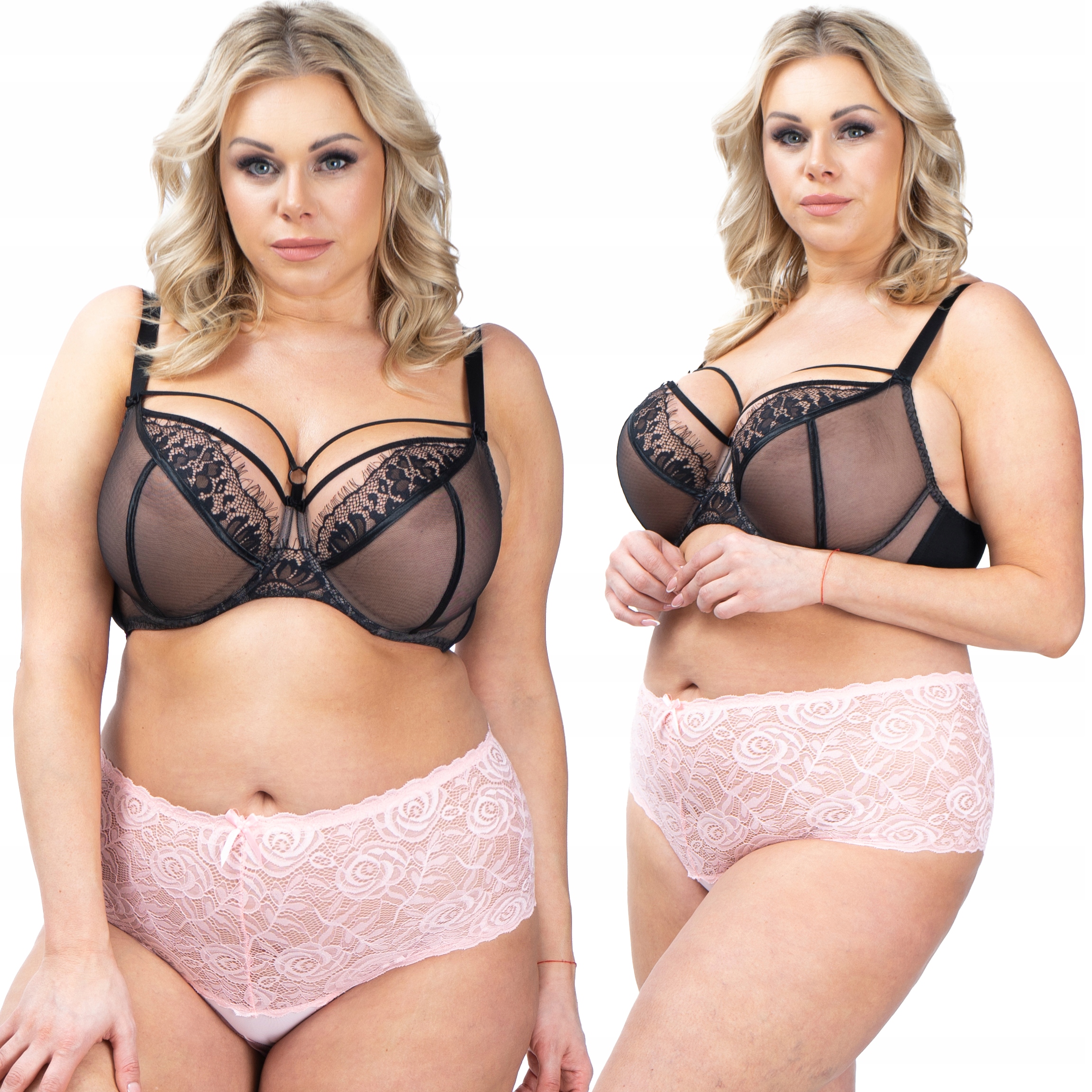 

Majtki wysokie Koronkowe plus size Wyszczuplające