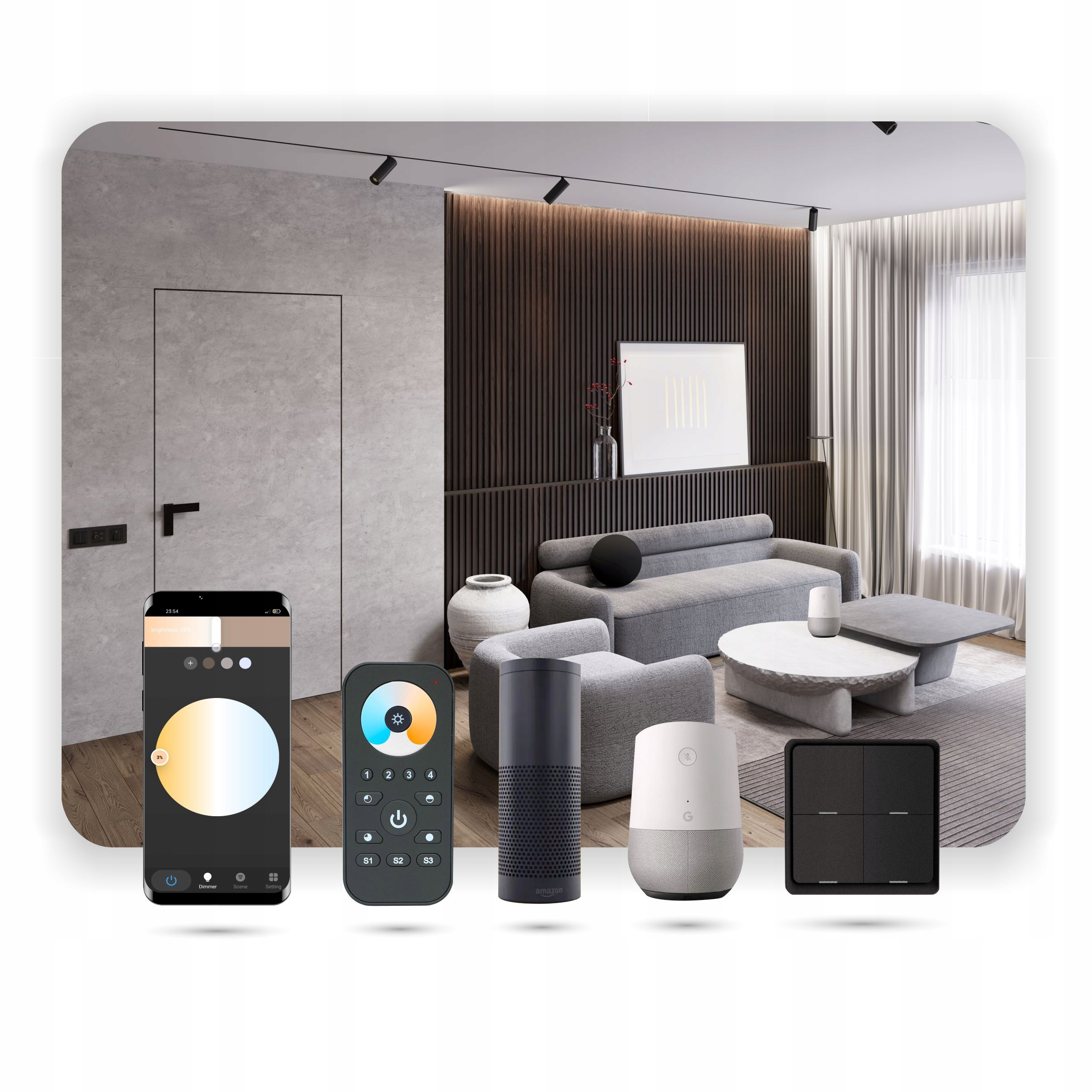 Złącze proste do Szyn Magnet SMART TRACK 48VDC Długość 0.2 m