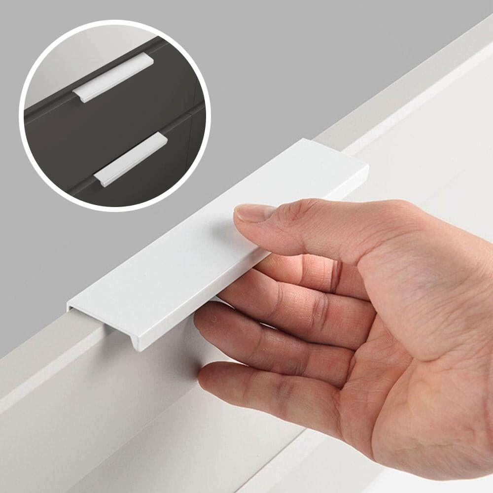 Bílá nábytková úchytka z hliníku – moderní design, rychlá montáž – bílá