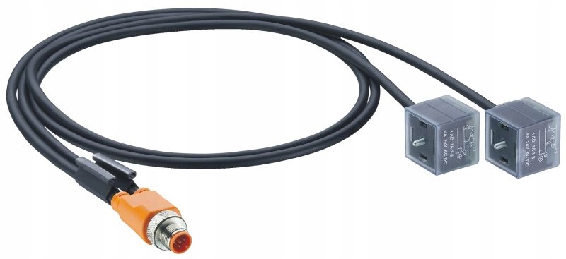 Asb 2-VAD 1A-1-3-226/2 M wtyk M12-5pin 2 x złącze DIN43650A, Pur 2m
