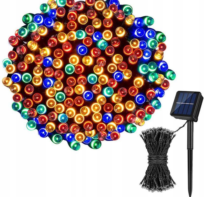 

Lampki Solarne 100 Led Kolorowe