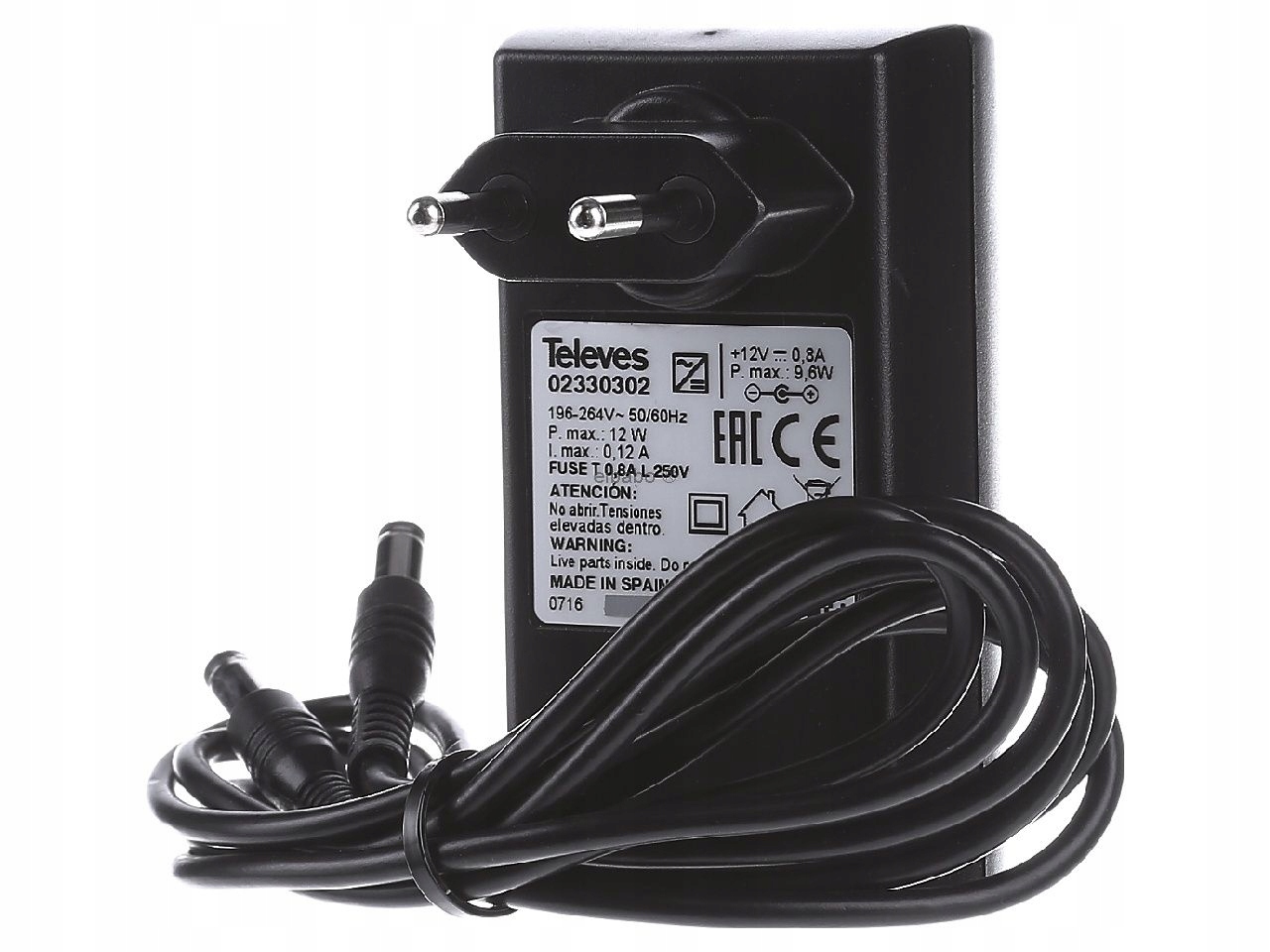 Originální Napájecí Zdroj Multiswitch Televes Model MS-NT1208N 732101 12V 800mA