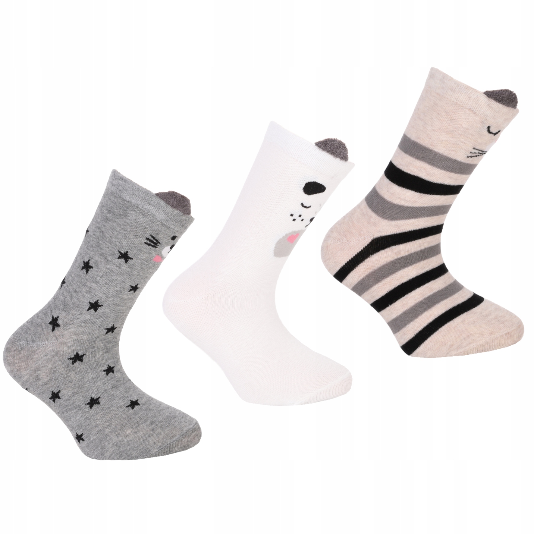 

Skarpetki Dla Dziewczynki Zwierzątka Moraj 3-PARY