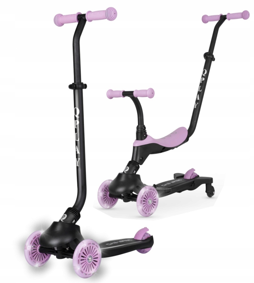 Qplay Jeździk Hulajnoga Sema Evo 3w1 Violet 1-6 lat na Roczek