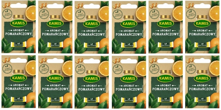 12x 20ml Kamis Naturalny Aromat Pomarańczowy Karton