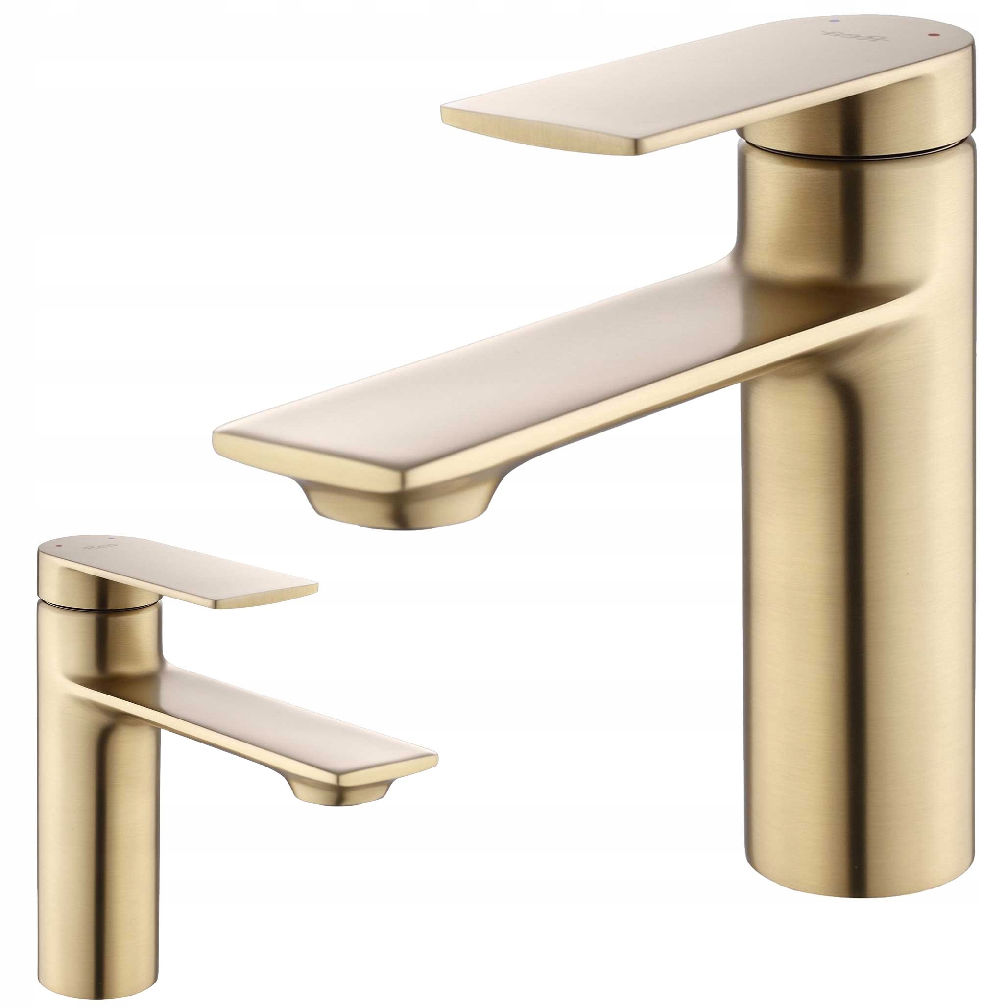 Umývadlová batéria Zlatá Nízka Rea Storm Stojaca kartáčovaná na umývadlo