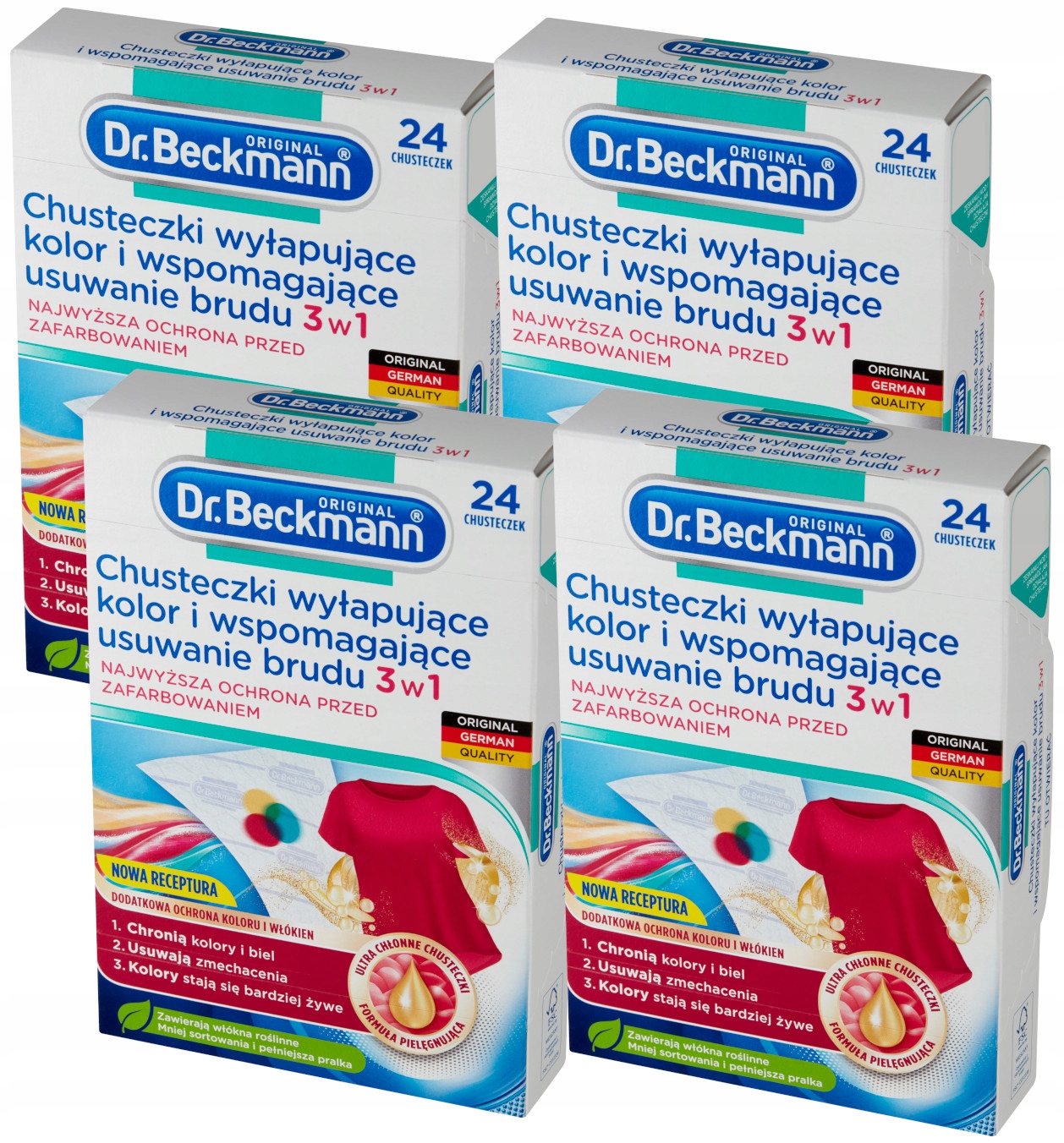 Levně Dr. Beckmann Ubrousky 3v1 na praní Zachycující Barva Špína 96