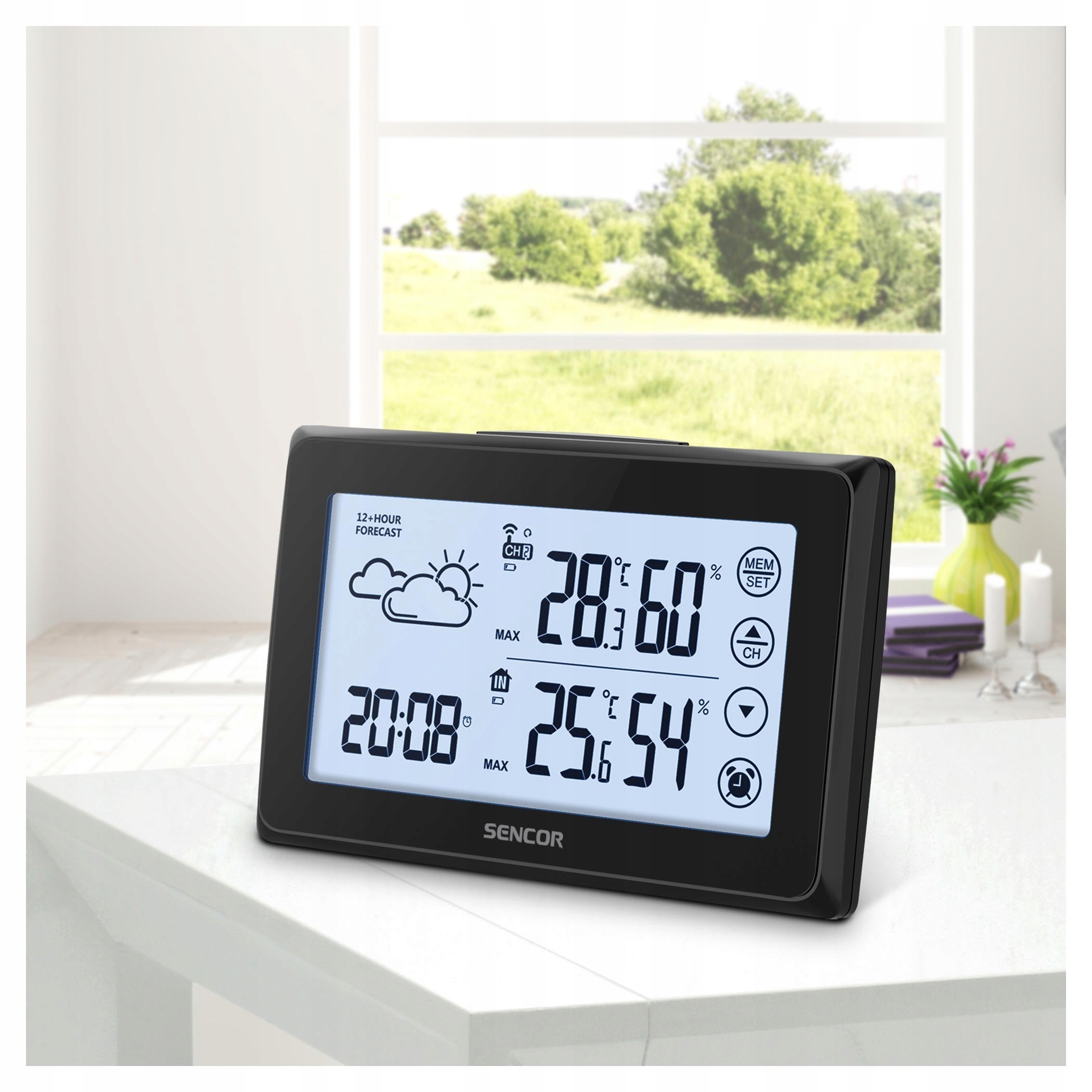 Stacja Pogody Sencor SWS 2850 Zegar Budzik LCD Marka Sencor