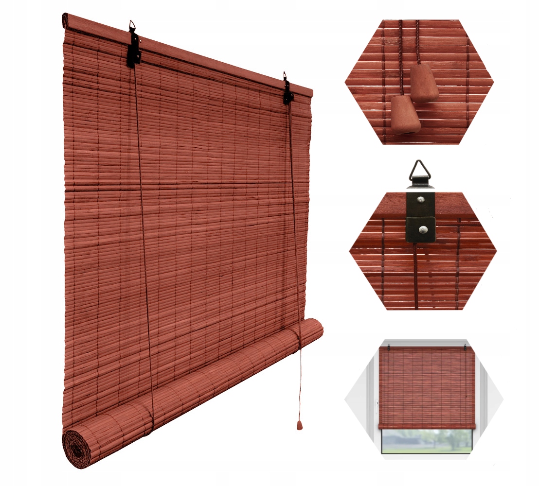

Roleta Bambusowa Rolety 120x160 Wiśniowy