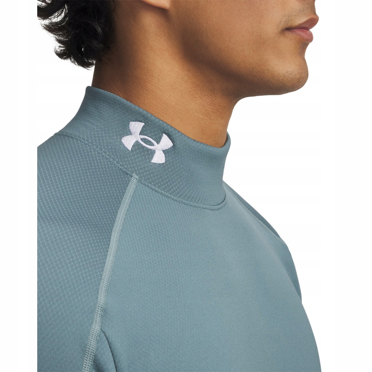 Under Armour Pánské tričko Under Armour Cold Weather Grid Ls Mock-BLU
