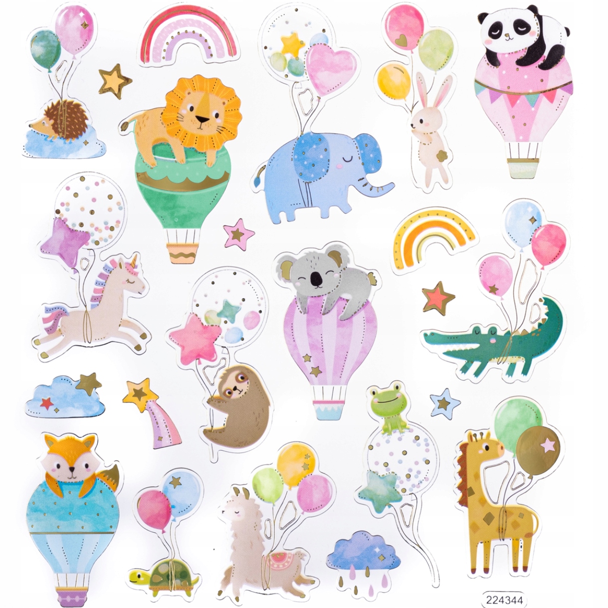 

Naklejki Urodzinowe urodzinki Ze Złoceniami 23 szt