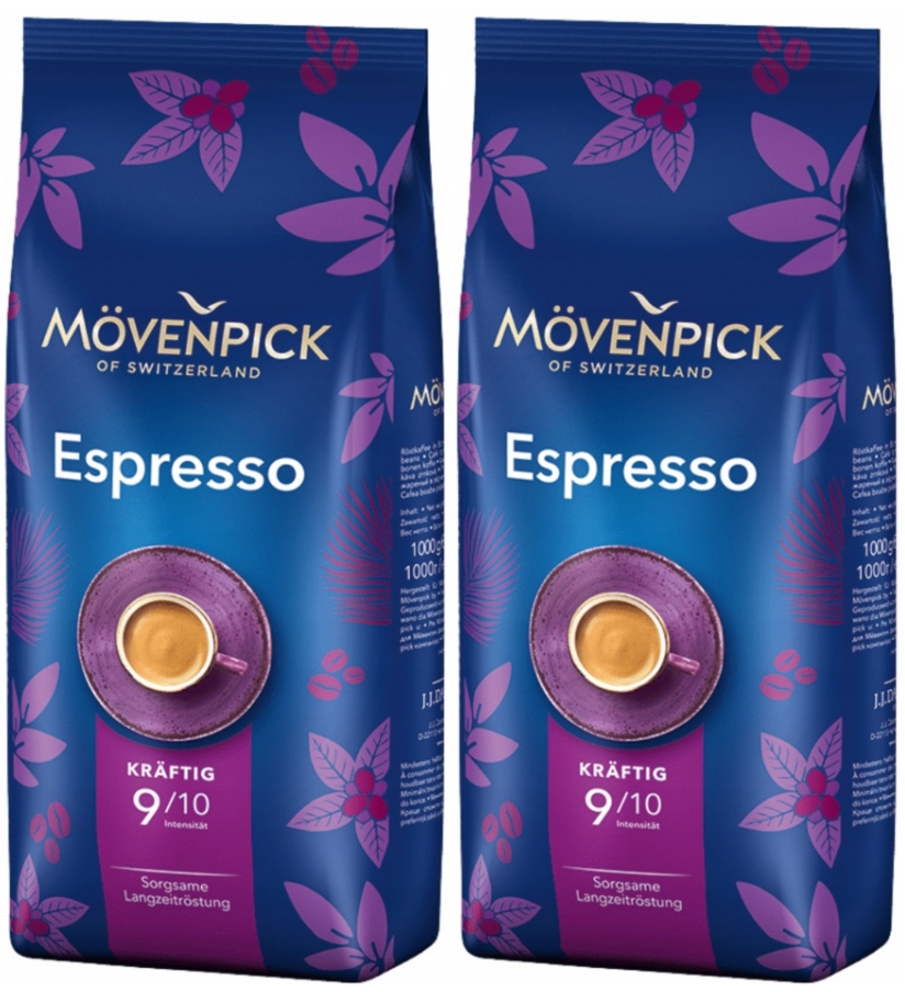 Levně Movenpick Espresso káva káva 2x1 kg