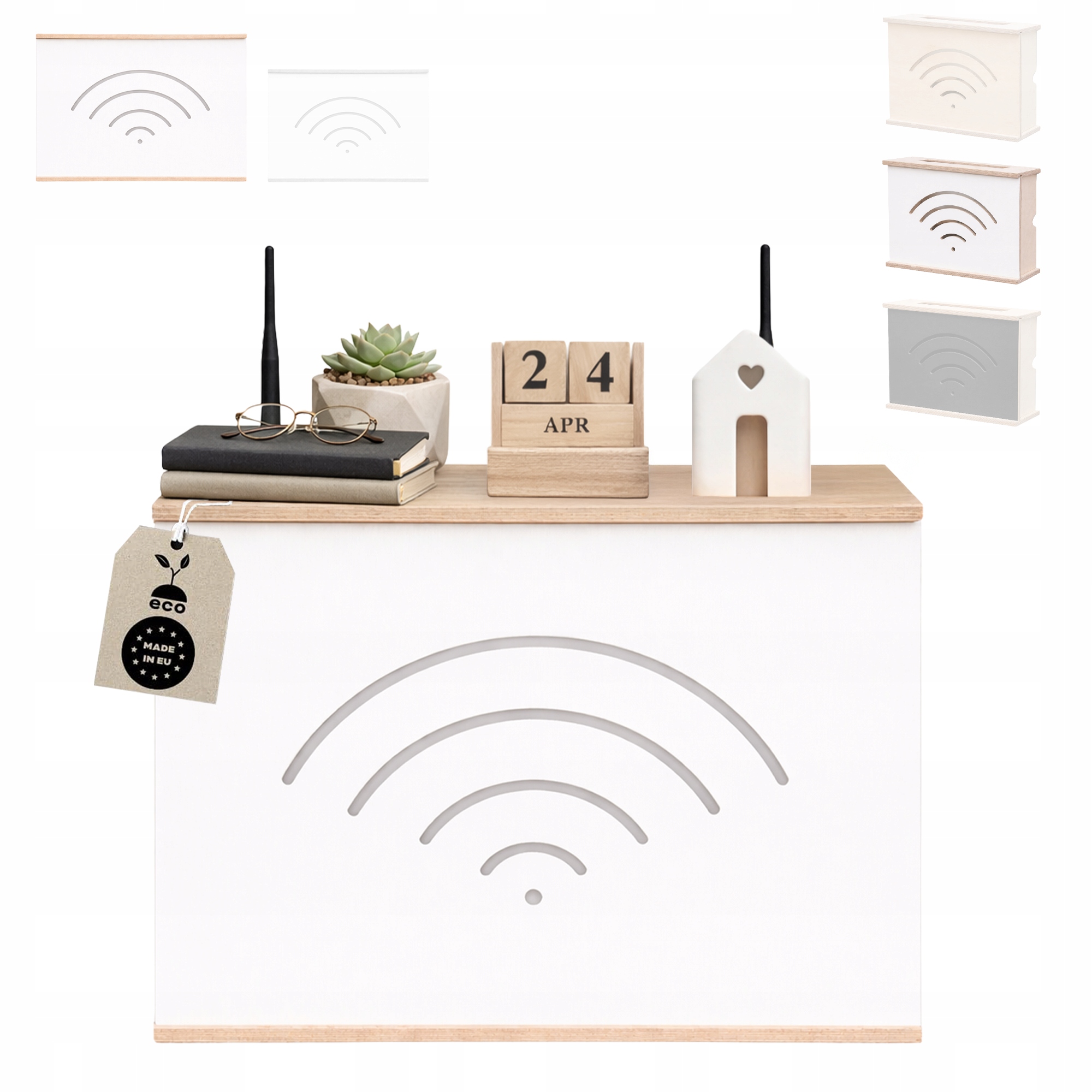 WiFi I Kryt na router I Police na router I Skříňka na router I Vyrobeno v Eu