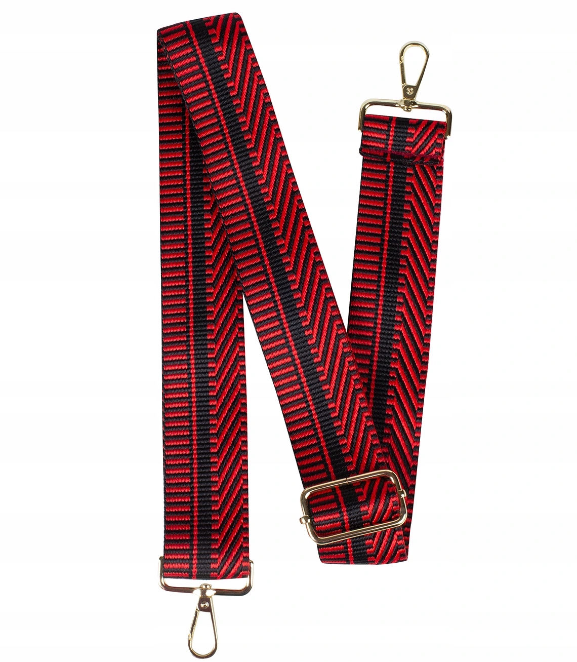 Modny pleciony szeroki pasek do torebki regulowany