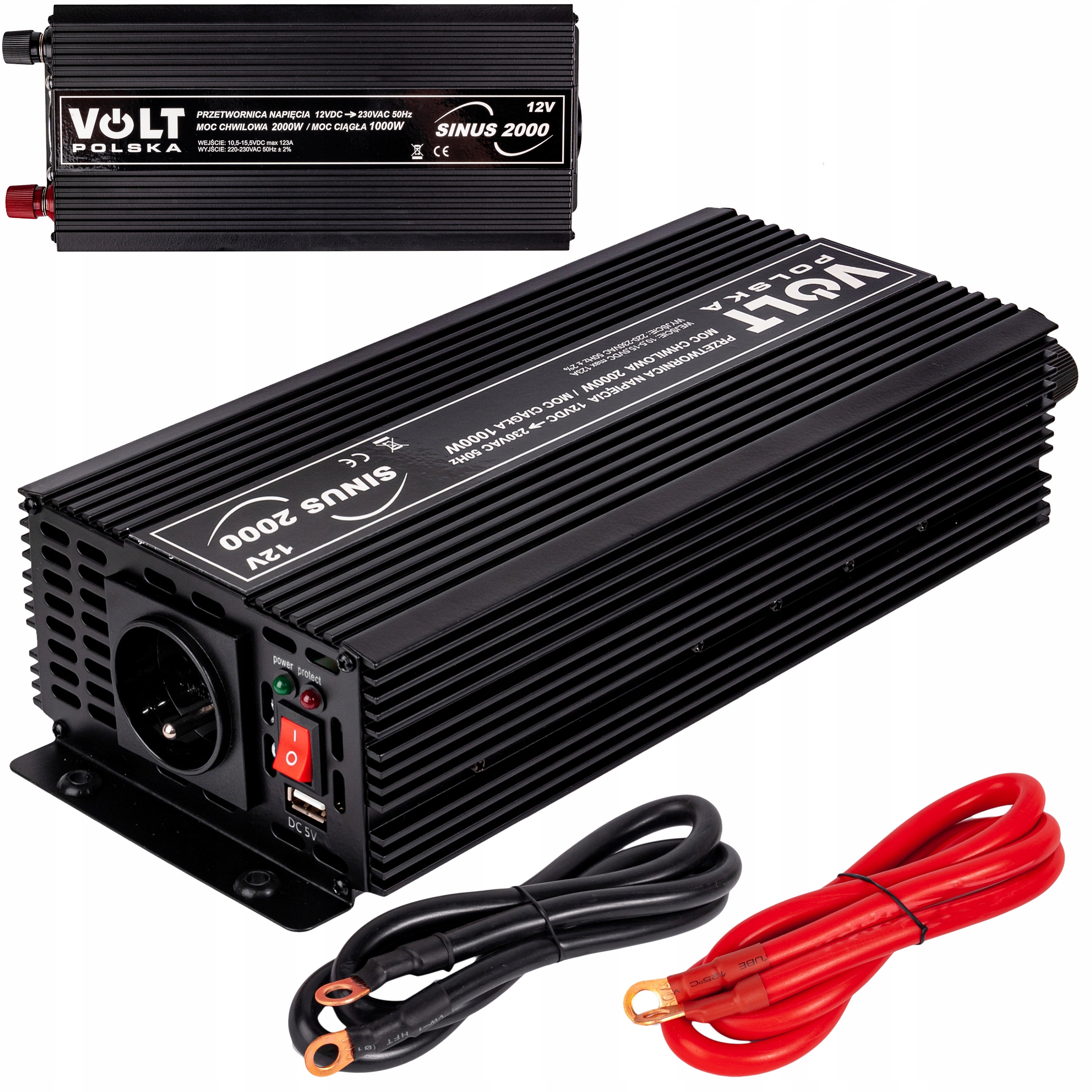 

Przetwornica Prądu Napięcia Sinus 12V 230V 2000W