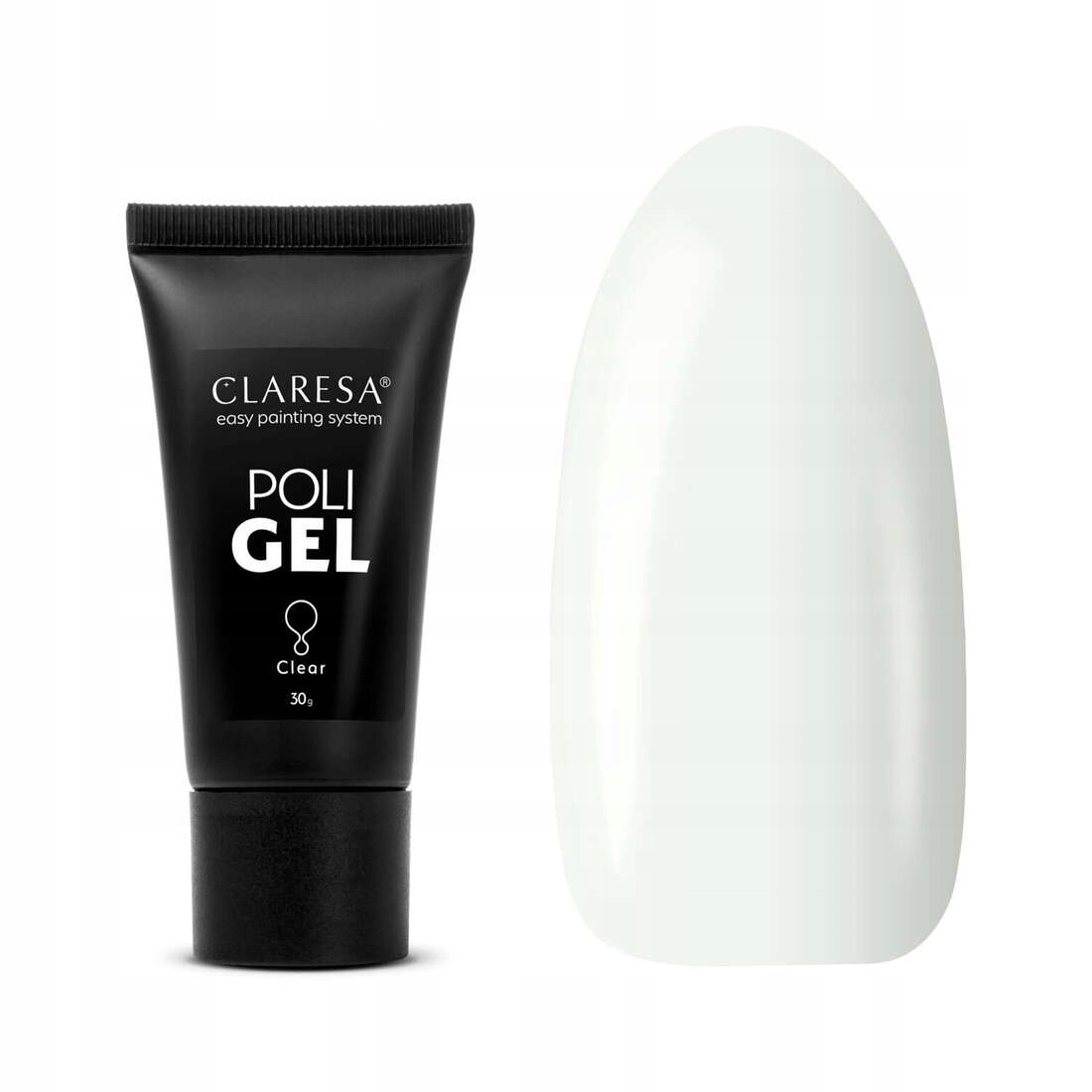 CLARESA POLI GEL Żel akrylożel do paznokci - CLEAR 30g