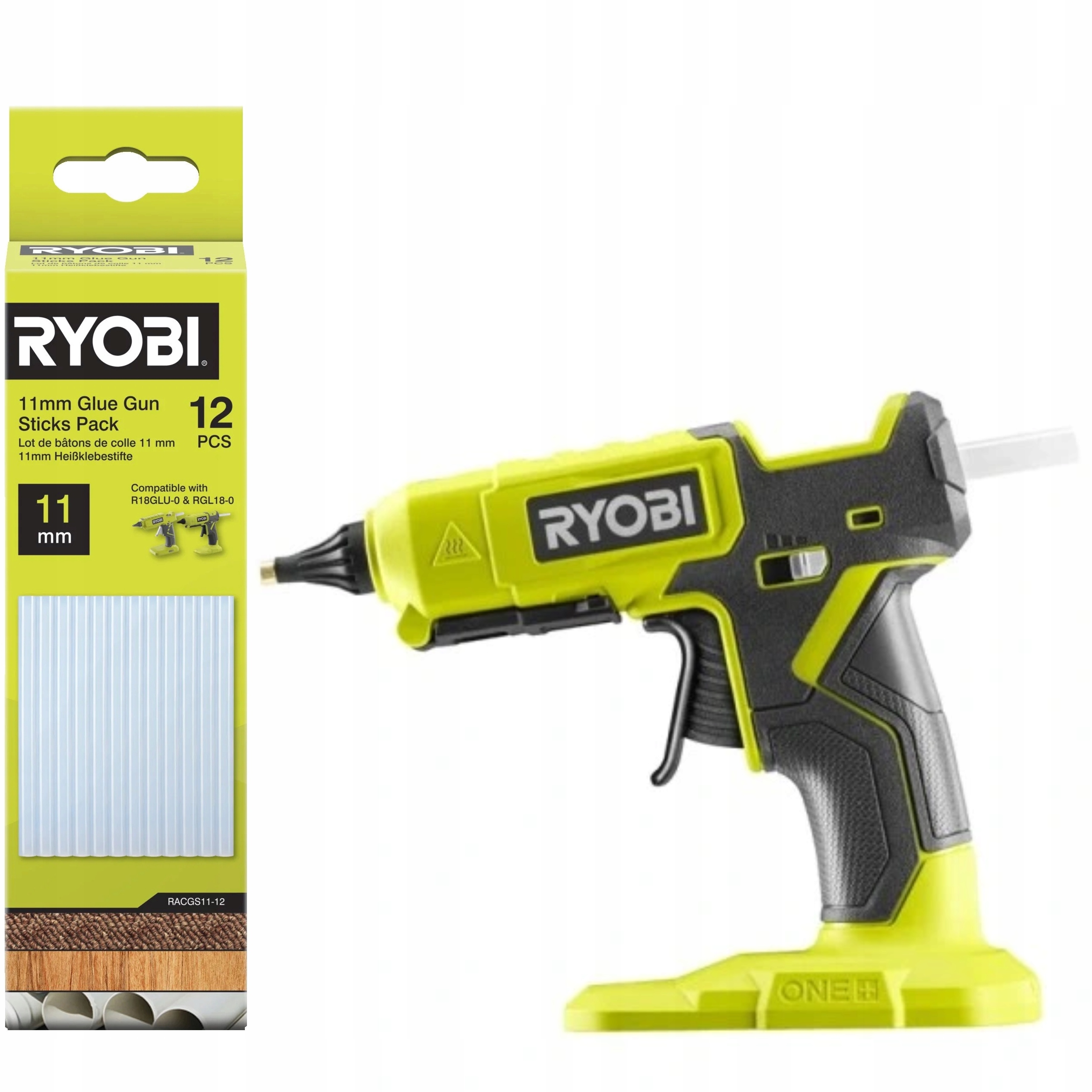 Ryobi Pistole na lepidlo 18V RGL18-0 Náplně pro lepení za tepla 11 mm